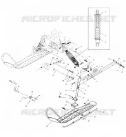 SUSPENSION AVANT AND SKI   S02LT3AS (4968436843A11) pour Polaris INDY 340 TOURING de 2002