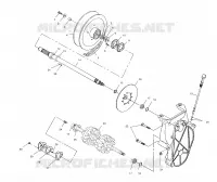 SYSTÈME DE TRANSMISSION   S02LT3AS (4968436843B02) pour Polaris INDY 340 TOURING de 2002