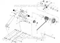 BRAS DE SUSPENSION ARRIERE   S02NT7DS (4970727072B13) pour Polaris 800 INDY FRONTIER de 2002