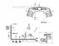 CONSOLE   S02NT7DS (4970727072A12) pour Polaris 800 INDY FRONTIER de 2002