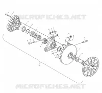 EMBRAYAGE DE TRANSMISSION   S02NT7DS (4970727072B14) pour Polaris 800 INDY FRONTIER de 2002