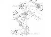 ADMISSION ET ECHAPPEMENT   S01WB1AS (4961266126B007) pour Polaris 120 XC SP de 2001
