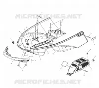 NOSEPAN   S01WB1AS (4961266126A005) pour Polaris 120 XC SP de 2001