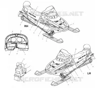 EMBLEMES   S01ST4BS (4960786078A012) pour Polaris 500 CLASSIC TOURING de 2001