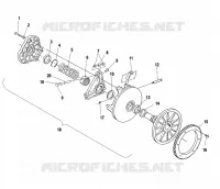 EMBRAYAGE DE TRANSMISSION   S01ST4BS (4960786078C002) pour Polaris 500 CLASSIC TOURING de 2001