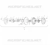 EMBRAYAGE DE TRANSMISSION   S01ST4BS (4960786078C003) pour Polaris 500 CLASSIC TOURING de 2001