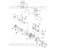 PISTON ET VILEBREQUIN   S01ST4BS (4960786078C008) pour Polaris 500 CLASSIC TOURING de 2001