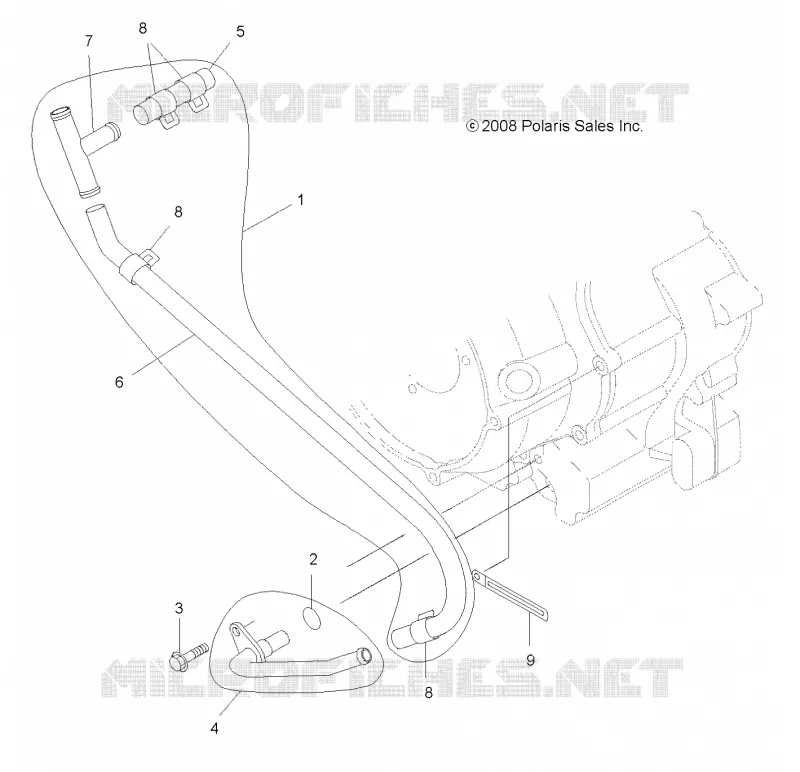 MOTEUR, BREATHER - A13TN55AA/AZ (49ATVBREATHER09SPXP550) Polaris SPORTSMAN 550 2013 SPORTSMAN X2 550  SPORTSMAN X2 550 - A13TN55AA/AZ