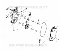 CARTER DE CHAINEE   S01NP6ES (4961536153B014) pour Polaris 600 XC SP de 2001