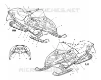 EMBLEMES (Opt. X)   S01NP6ESX (4961536153A010) pour Polaris 600 XC SP de 2001