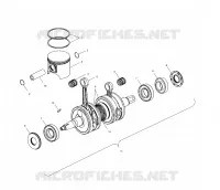 PISTON ET VILEBREQUIN   S01NP6ES (4961536153C012) pour Polaris 600 XC SP de 2001