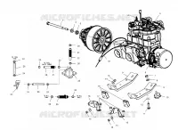SUPPORT MOTEUR   S01NP6ES (4961536153C006) pour Polaris 600 XC SP de 2001