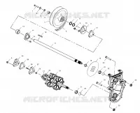 SYSTÈME DE TRANSMISSION   S01NP6ES (4961536153C001) pour Polaris 600 XC SP de 2001