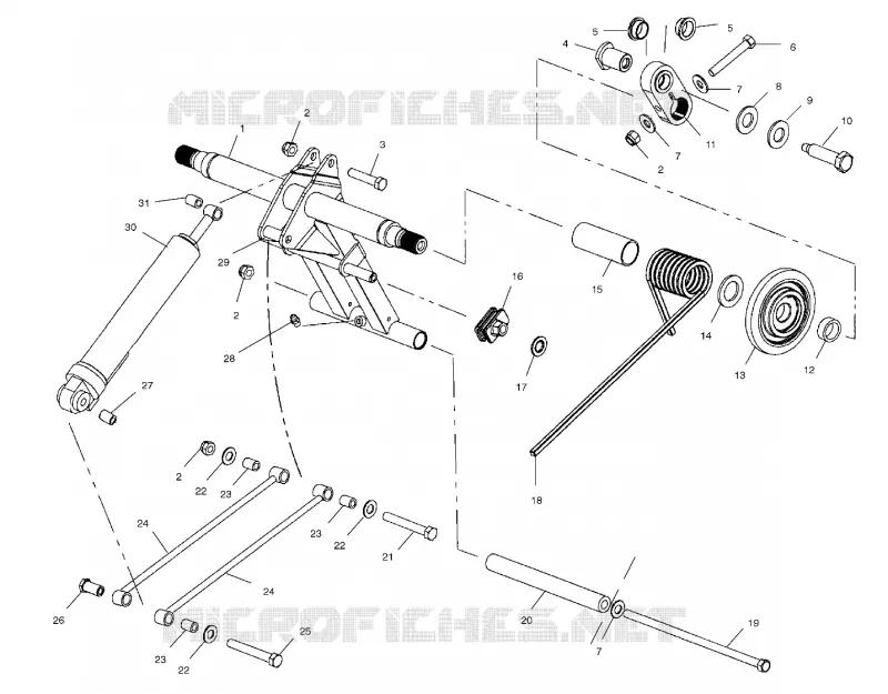 BRAS DE SUSPENSION ARRIERE - S01NP6ES (4961536153B010) Polaris SNOWMOBILES 600 2001 600 XC SP  600 XC SP