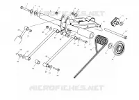 BRAS DE SUSPENSION ARRIERE   S01SM8BSA (4961446144B012) pour Polaris 800 RMK 144 de 2001