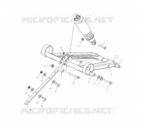 BRAS DE SUSPENSION AVANT   S01SM8BS (4961446144B010) pour Polaris 800 RMK 144 de 2001