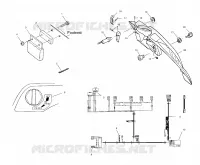 CONSOLE   S01SM8BS (4961446144A012) pour Polaris 800 RMK 144 de 2001