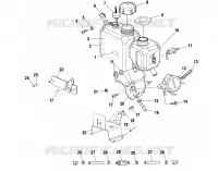 RESERVOIR D'HUILE   S01SM8BS (4961446144C002) pour Polaris 800 RMK 144 de 2001