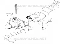 SIEGE AND RESERVOIR   S01SM8BS (4961446144A005) pour Polaris 800 RMK 144 de 2001