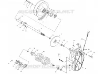 SYSTÈME DE TRANSMISSION   S01SM8BS (4961446144B004) pour Polaris 800 RMK 144 de 2001