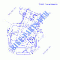 MOTEUR COMPLET   A13ZN55TA (49ATVMOTEUR09SPXP550) pour Polaris SPORTSMAN XP 550 HD de 2013