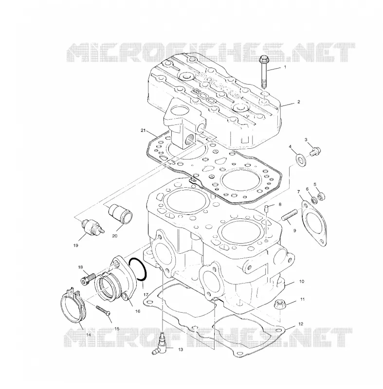 CYLINDRE - S01SU4BS (4961576157C007) Polaris SNOWMOBILES 500 2001 500 WIDETRAK LX  500 WIDETRAK LX