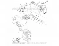 ADMISSION ET ECHAPPEMENT   S00WB1AS (4956195619B009) pour Polaris 120 XCR de 2000