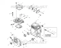 CARTERS MOTEUR   S00WB1AS (4956195619B004) pour Polaris 120 XCR de 2000