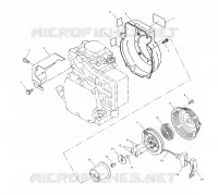 LANCEUR/CARTERS REFROIDISSEMENT   S00WB1AS (4956195619B006) pour Polaris 120 XCR de 2000