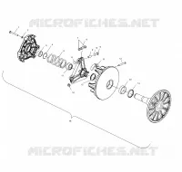 EMBRAYAGE DE TRANSMISSION   S00NX4FS (4956165616B013) pour Polaris 440 XCF EDGE de 2000