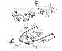 NOSEPAN   S00NX4FS (4956165616A007) pour Polaris 440 XCF EDGE de 2000