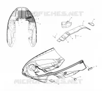 NOSEPAN   S00NX4FS (4956165616A008) pour Polaris 440 XCF EDGE de 2000