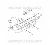 SKI   S00NX4FS (4956165616B003) pour Polaris 440 XCF EDGE de 2000