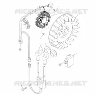 STATOR   S00NX4FS (4956165616D002) pour Polaris 440 XCF EDGE de 2000