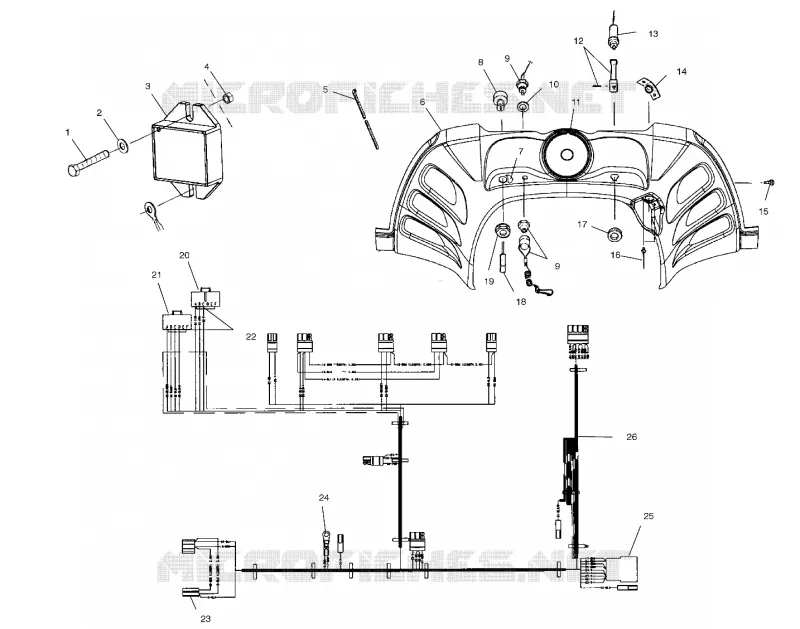 CONSOLE - S00NX4FS (4956165616A013) Polaris SNOWMOBILES 440 2000 440 XCF EDGE  440 XCF EDGE