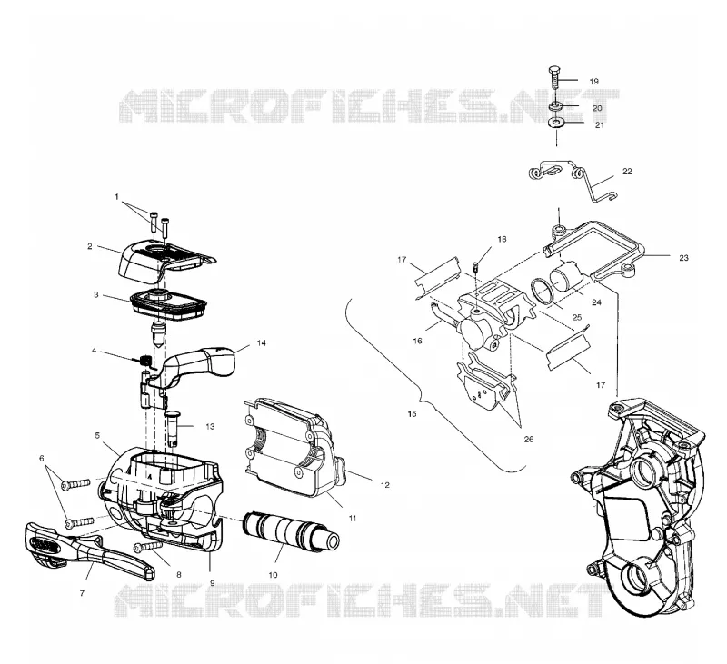FREIN - S00NX4FS (4956165616A014) Polaris SNOWMOBILES 440 2000 440 XCF EDGE  440 XCF EDGE