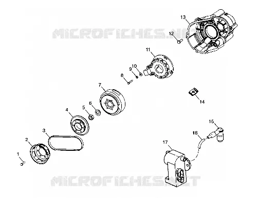 STATOR - 099SB7AS (4948494849c012) Polaris SNOWMOBILES 700 1999 XC  700 XC - 099SB7AS