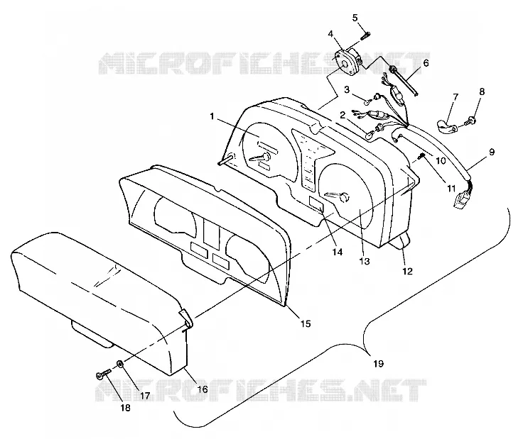 INSTRUMENTS - 099AB8AS (4948434843A013) Polaris SNOWMOBILES 800 1999 XC  800 XCR - 099AB8AS