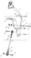 BIELLETTES DE MARCHE ARRIERE   099ST4DS (4950445044b006) pour Polaris TOURING de 1999