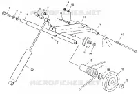 BRAS DE SUSPENSION ARRIERE   099ST4DS (4950445044B011) pour Polaris TOURING de 1999