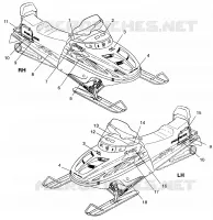 EMBLEMES   099ST4DS (4950445044a012) pour Polaris TOURING de 1999
