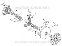 EMBRAYAGE DE TRANSMISSION   099ST4DS (4950445044B012) pour Polaris TOURING de 1999