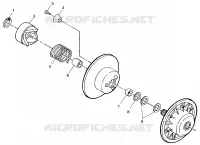 EMBRAYAGE DE TRANSMISSION   099ST4DS (4950445044B013) pour Polaris TOURING de 1999