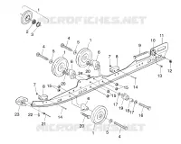 FIXATION RAIL SUSPENSION   099ST4DS (4950445044B009) pour Polaris TOURING de 1999