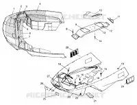 NOSEPAN   099ST4DS (4950445044a008) pour Polaris TOURING de 1999