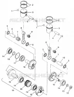 PISTON ET VILEBREQUIN   099ST4DS (4950445044C005) pour Polaris TOURING de 1999