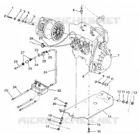 SUPPORT MOTEUR   099ST4DS (4950445044b014) pour Polaris TOURING de 1999