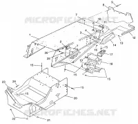 TUNNEL   099ST4DS (4950445044A005) pour Polaris TOURING de 1999