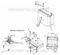 SUPPORT BATTERIE 500 EFI 0973774 (4938423842C004) pour Polaris OTHERS de 1997