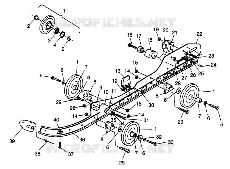 SUSPENSION 500 EFI 0973774 (4938423842B009) Polaris SNOWMOBILES 500 1997 OTHERS  500 EFI - 0973774